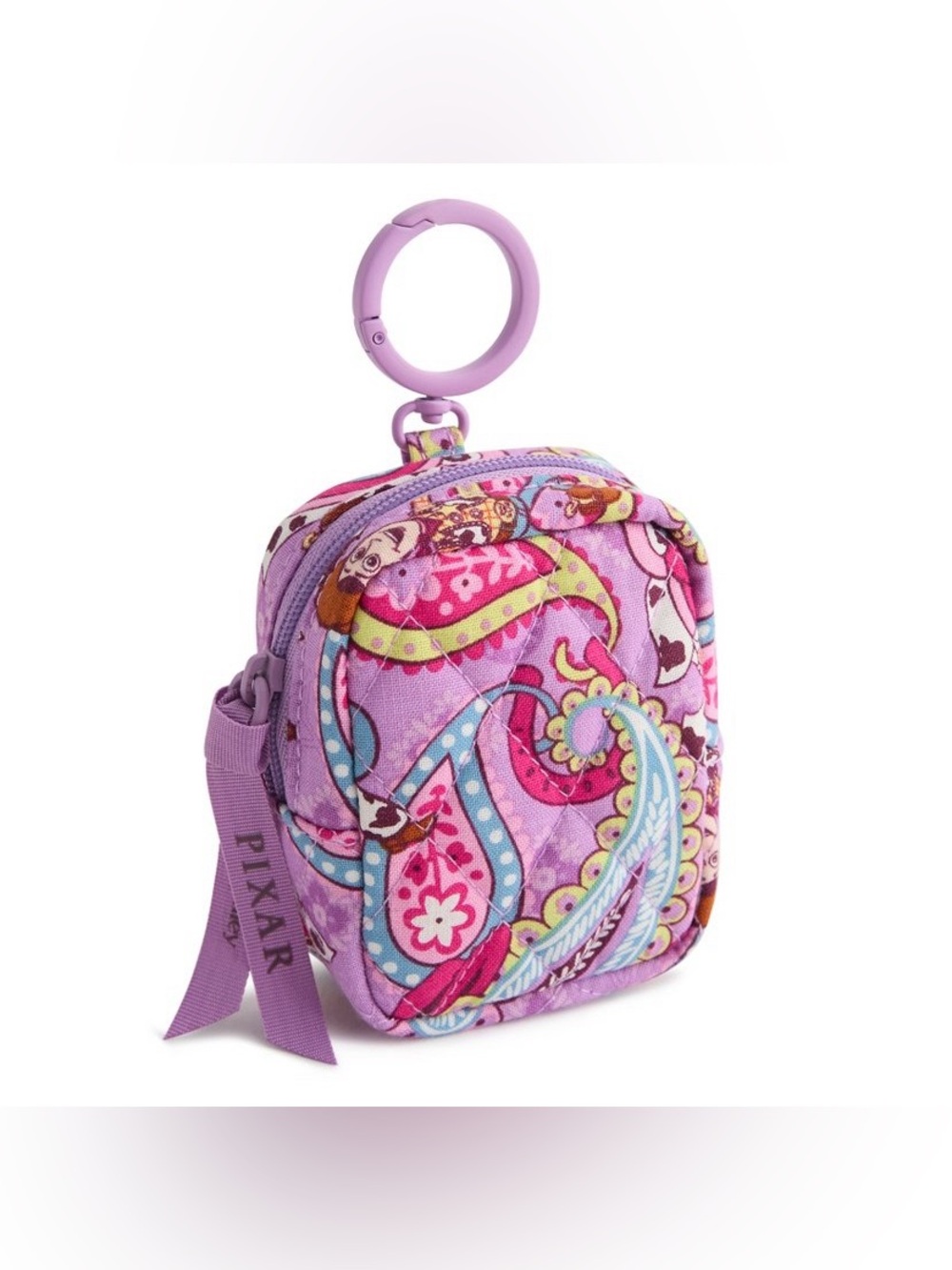 Vera Bradley Women's Outlet Cotton Bag Charm Keychain Toy Story Rodeo Paisley